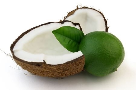 lime and coconut clip art